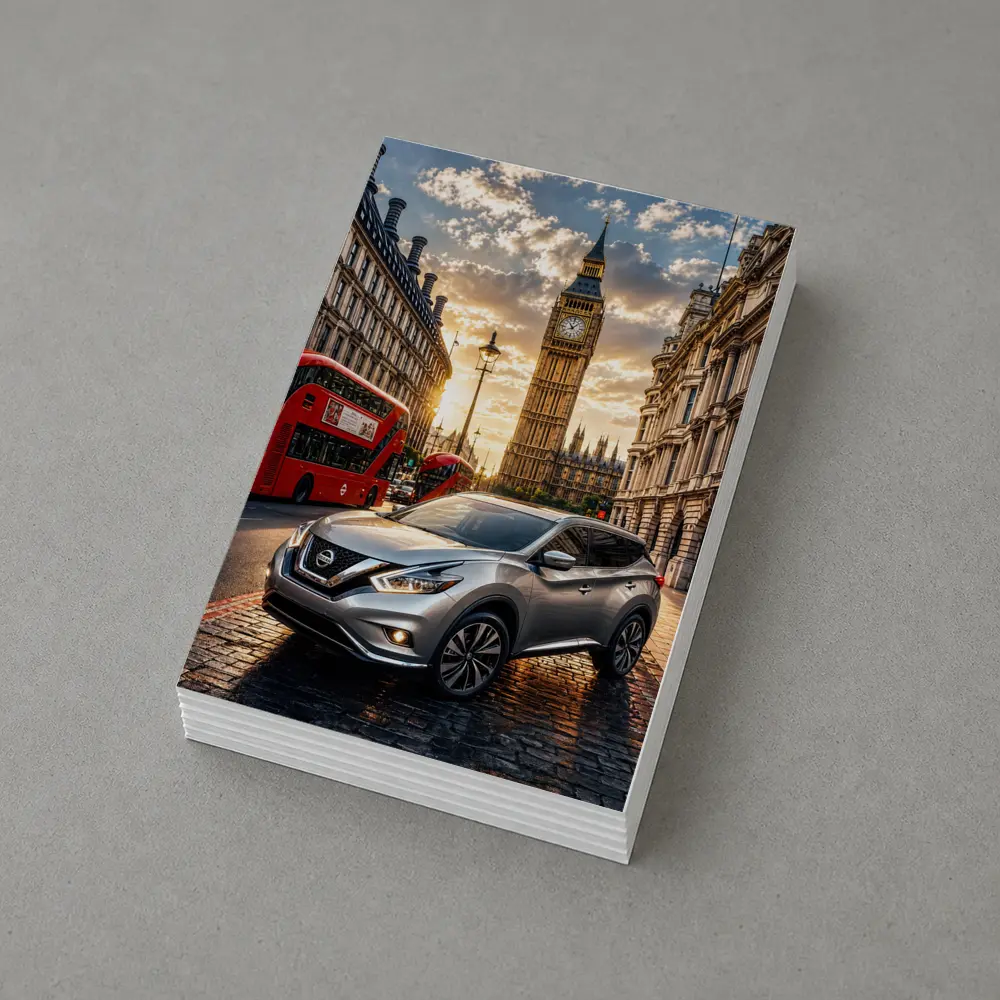Nissan Murano Silver SUV London Big Ben – Postcards