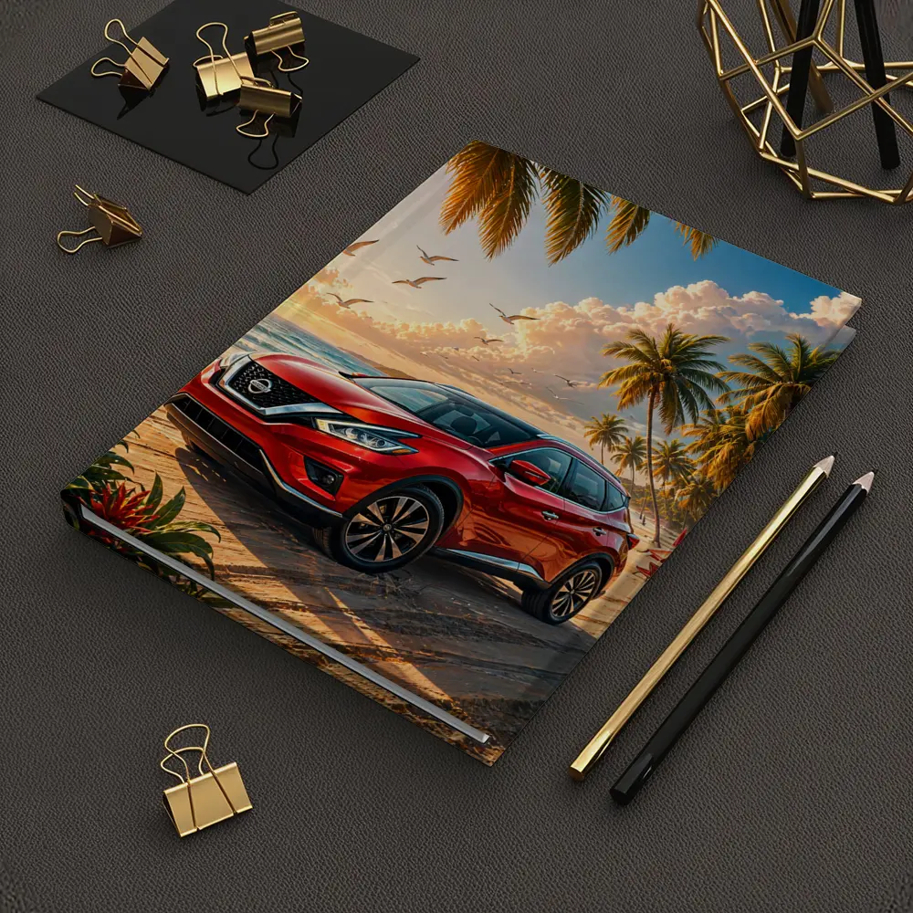 Nissan Murano Red SUV Beach Sunset – Notebooks
