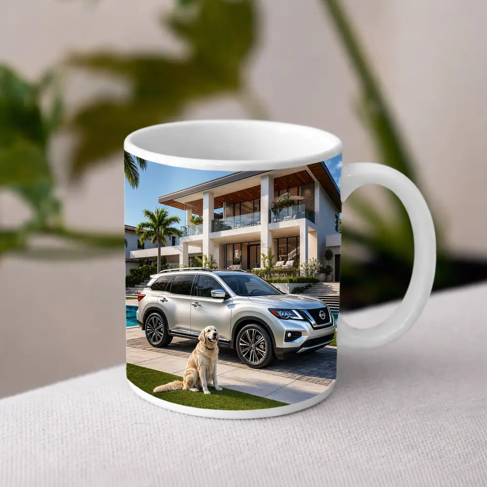 Nissan Pathfinder Golden Retriever Luxury Home – Mugs
