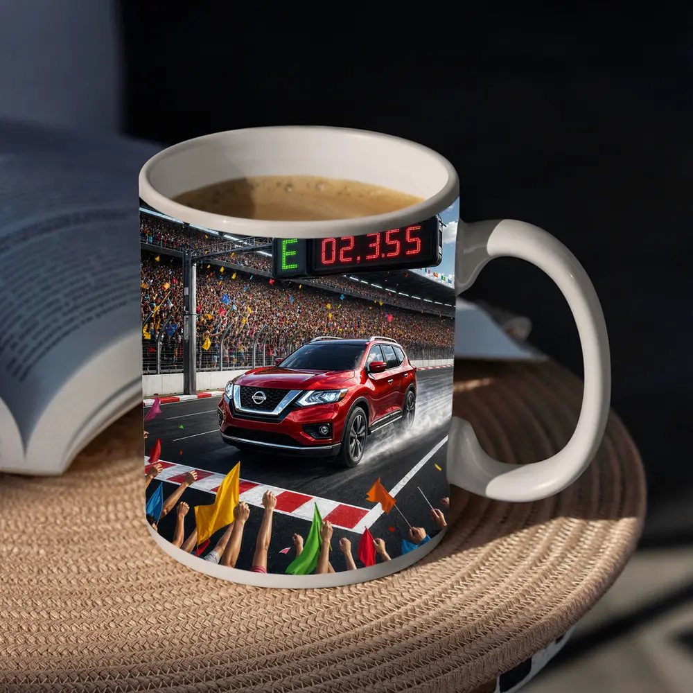 Nissan Pathfinder Racing Track Crowd Celebration – Mugs