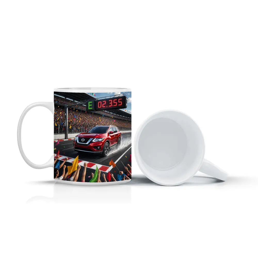 Nissan Pathfinder Racing Track Crowd Celebration – Mugs