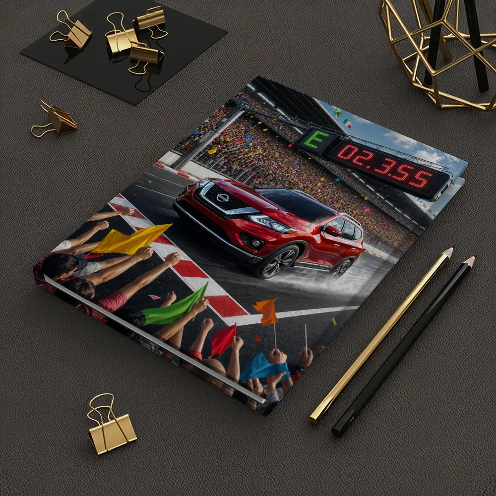 Nissan Pathfinder Racing Track Crowd Celebration – Notebooks
