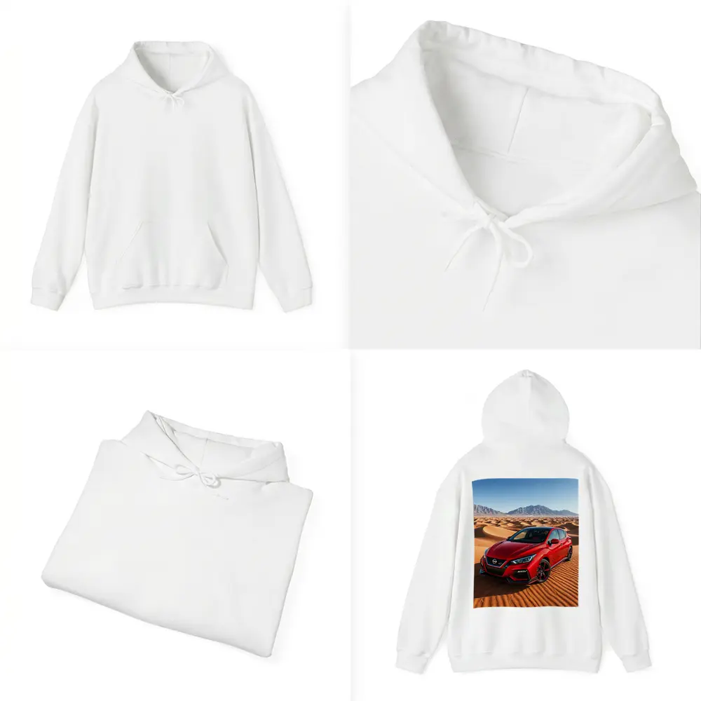 Nissan Sentra Red Hatchback Desert Dunes – Hoodies