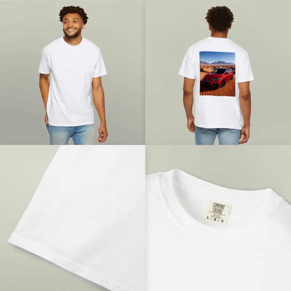 Nissan Sentra Red Hatchback Desert Dunes – T-Shirts