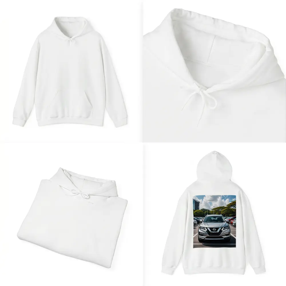 Nissan Rogue SUV Parked at Dealership Lot – Hoodies
