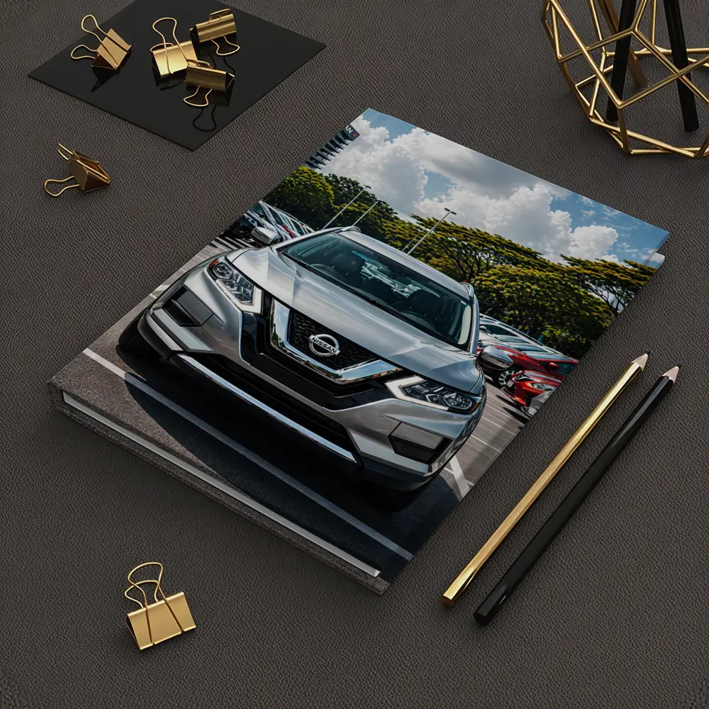 Nissan Rogue SUV Parked at Dealership Lot – Notebooks