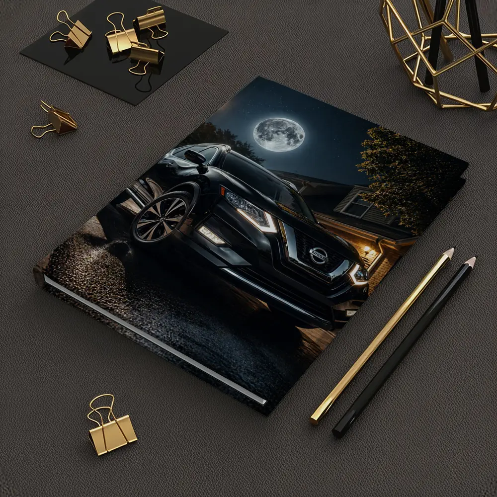 Nissan Rogue Black SUV Moonlit Night – Notebooks