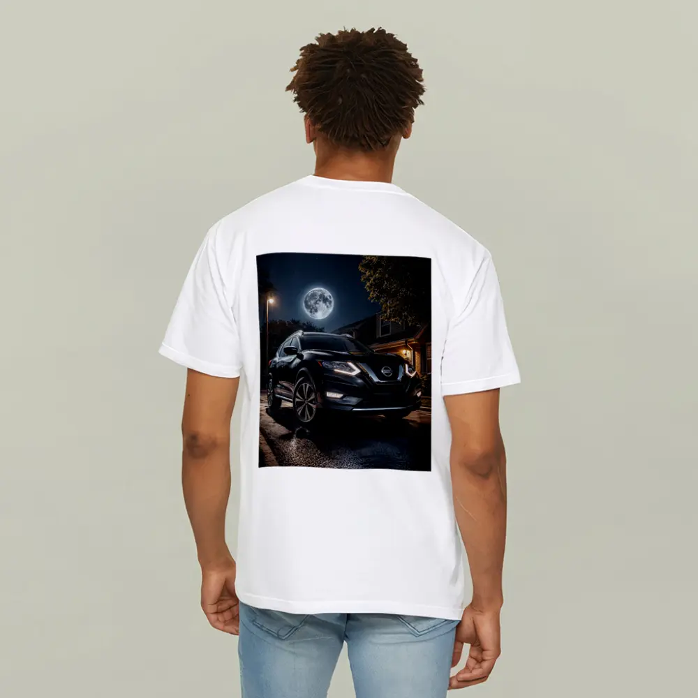 Nissan Rogue Black SUV Moonlit Night – T-Shirts