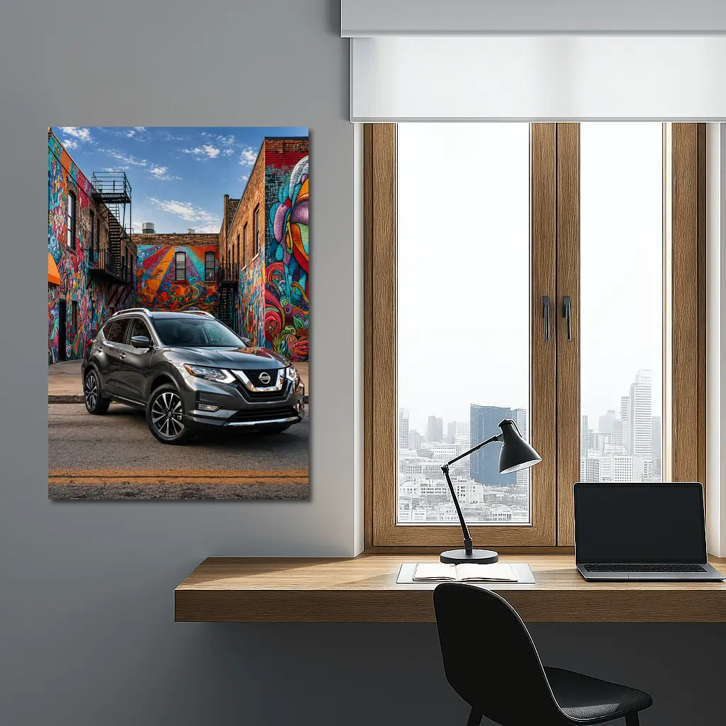 Nissan Rogue SUV Urban Graffiti Street – Wall Art