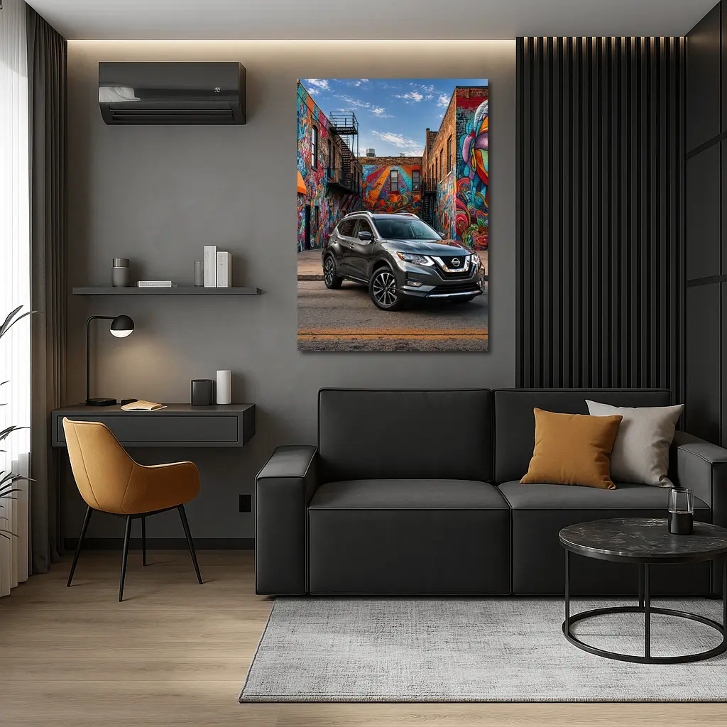 Nissan Rogue SUV Urban Graffiti Street – Wall Art