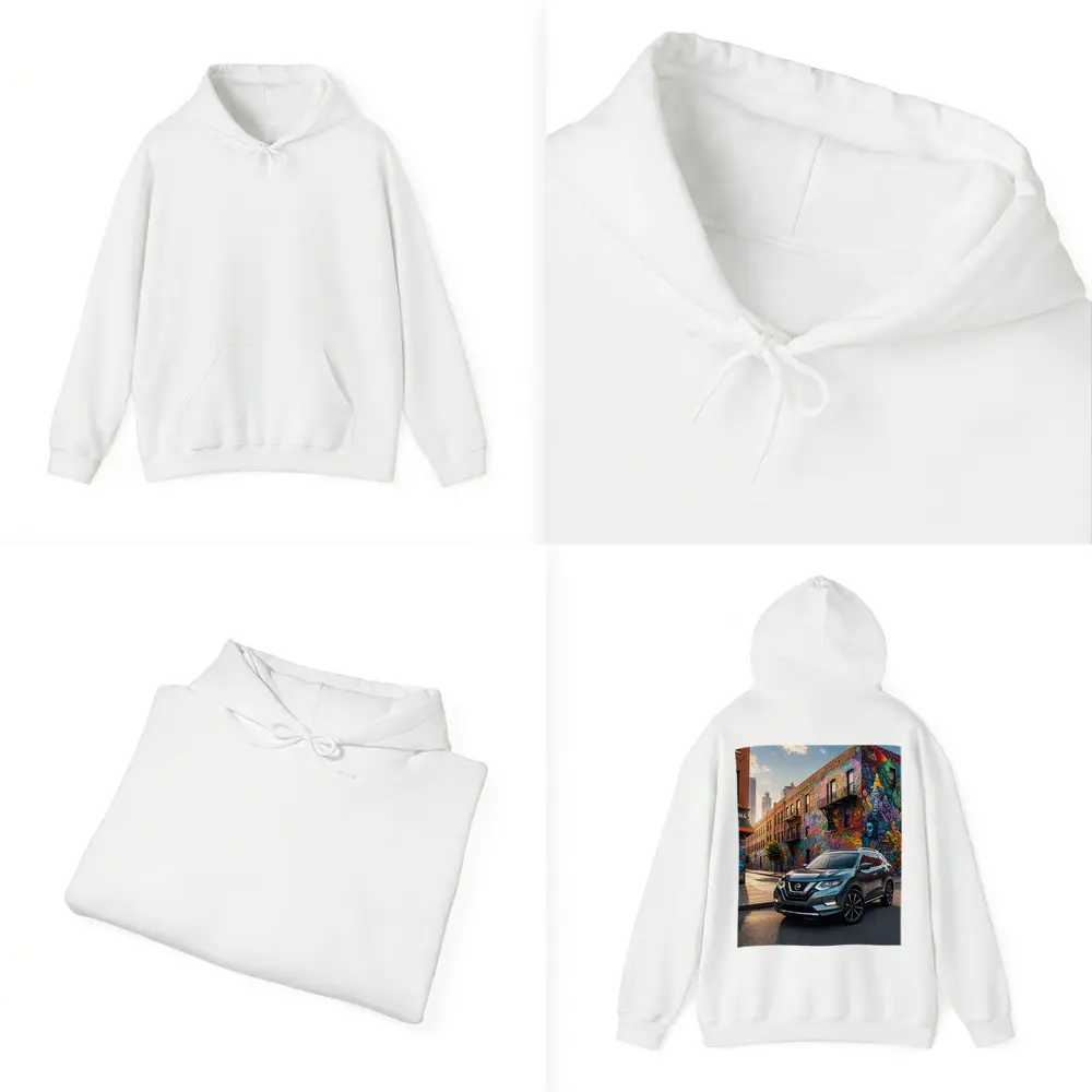Nissan Rogue SUV Urban Graffiti Street Scene – Hoodies