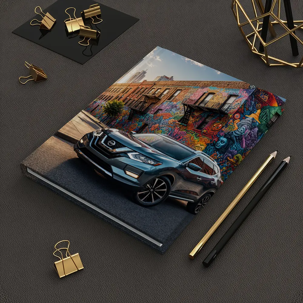 Nissan Rogue SUV Urban Graffiti Street Scene – Notebooks
