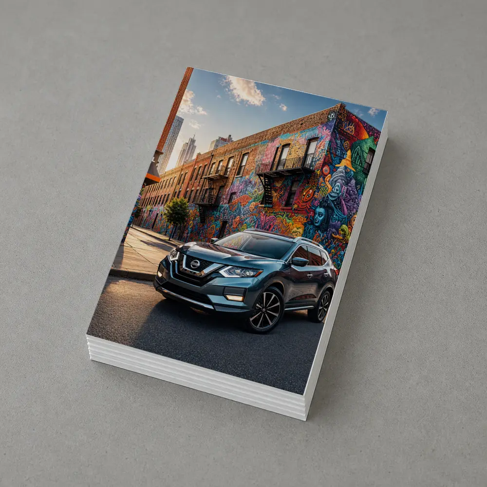 Nissan Rogue SUV Urban Graffiti Street Scene – Postcards