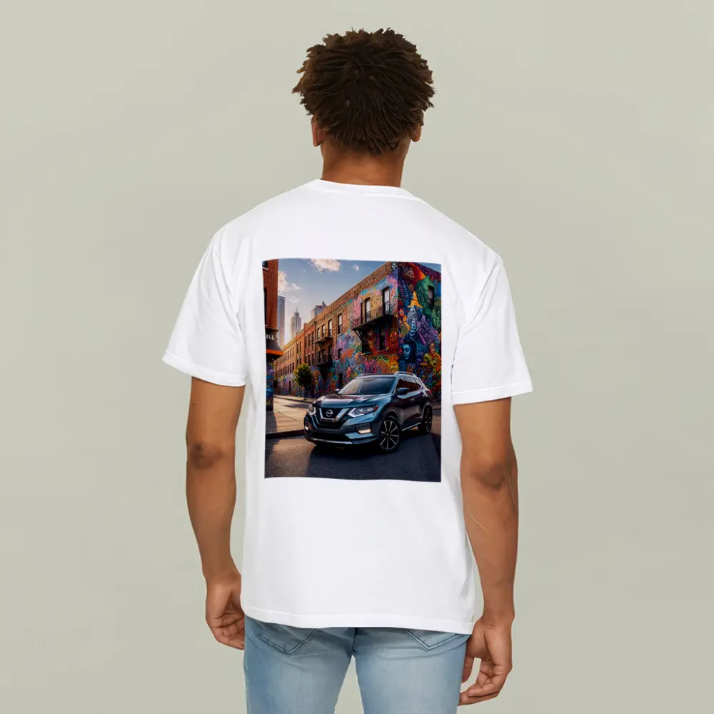 Nissan Rogue SUV Urban Graffiti Street Scene – T-Shirts