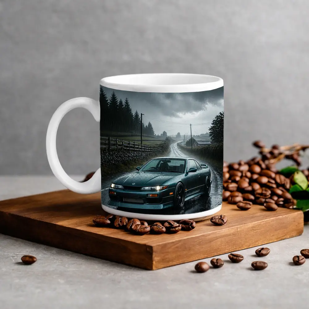 Nissan Silvia S13 Rainy Country Road – Mugs