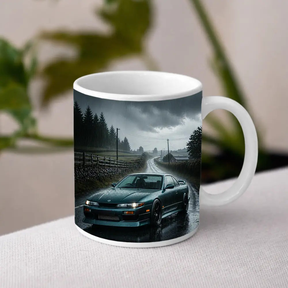 Nissan Silvia S13 Rainy Country Road – Mugs