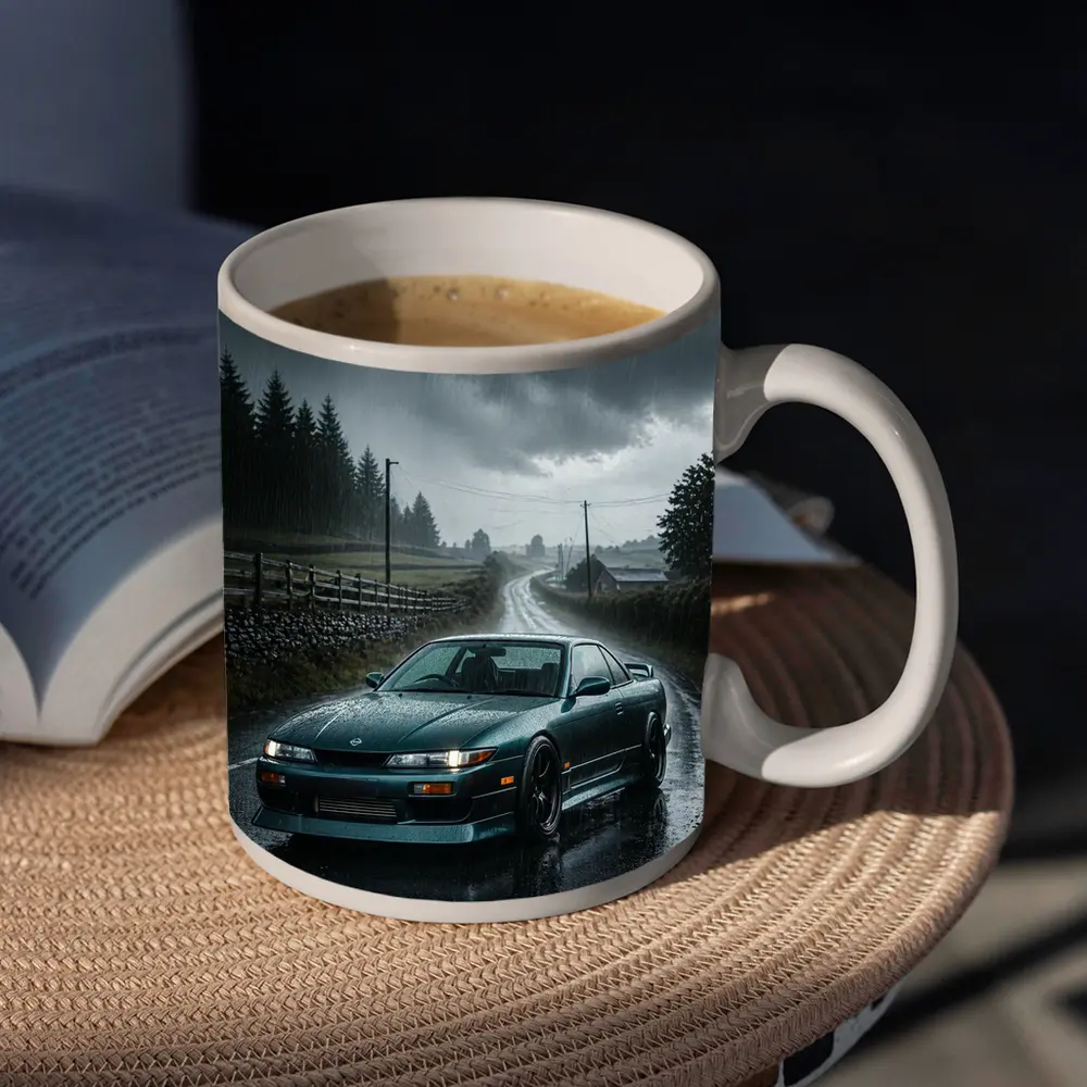 Nissan Silvia S13 Rainy Country Road – Mugs