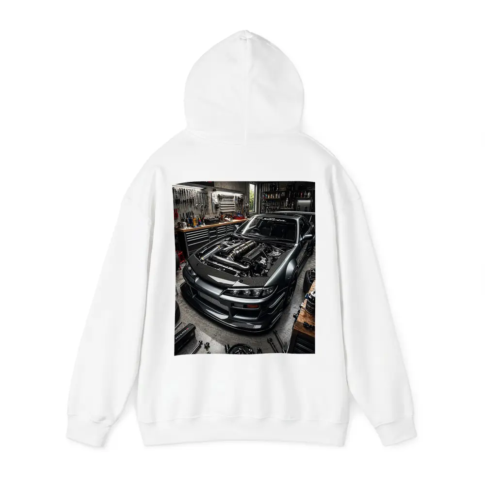 Nissan Silvia S14 Open Hood Garage Build – Hoodies