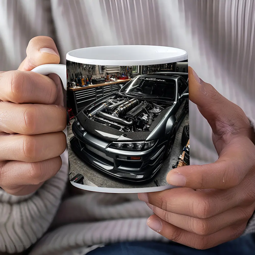 Nissan Silvia S14 Open Hood Garage Build – Mugs