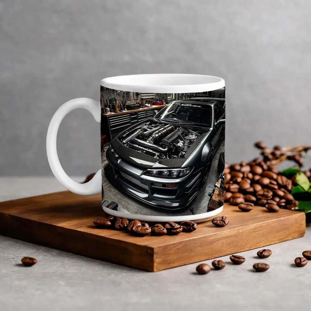 Nissan Silvia S14 Open Hood Garage Build – Mugs