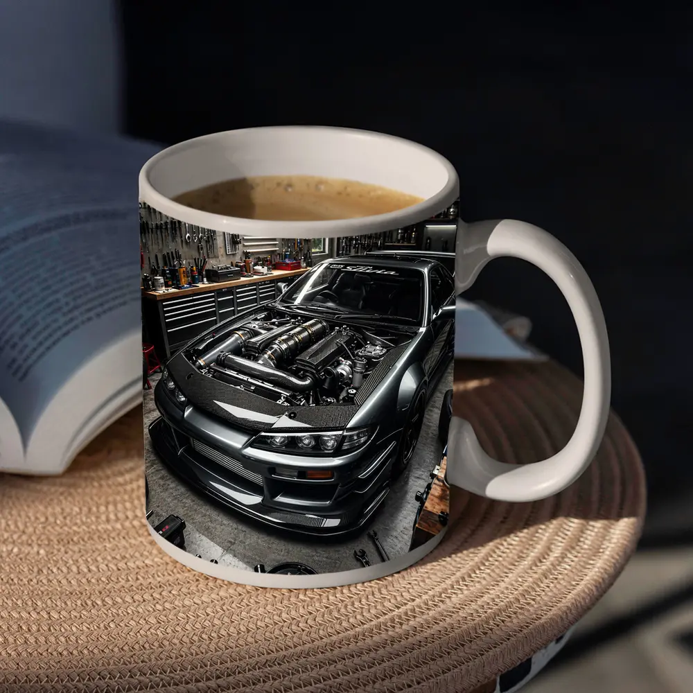 Nissan Silvia S14 Open Hood Garage Build – Mugs