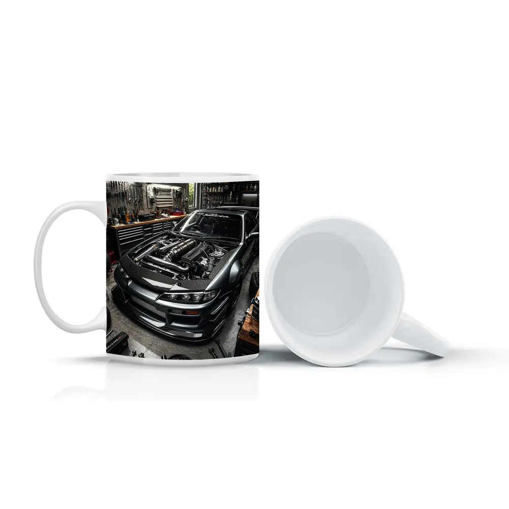 Nissan Silvia S14 Open Hood Garage Build – Mugs