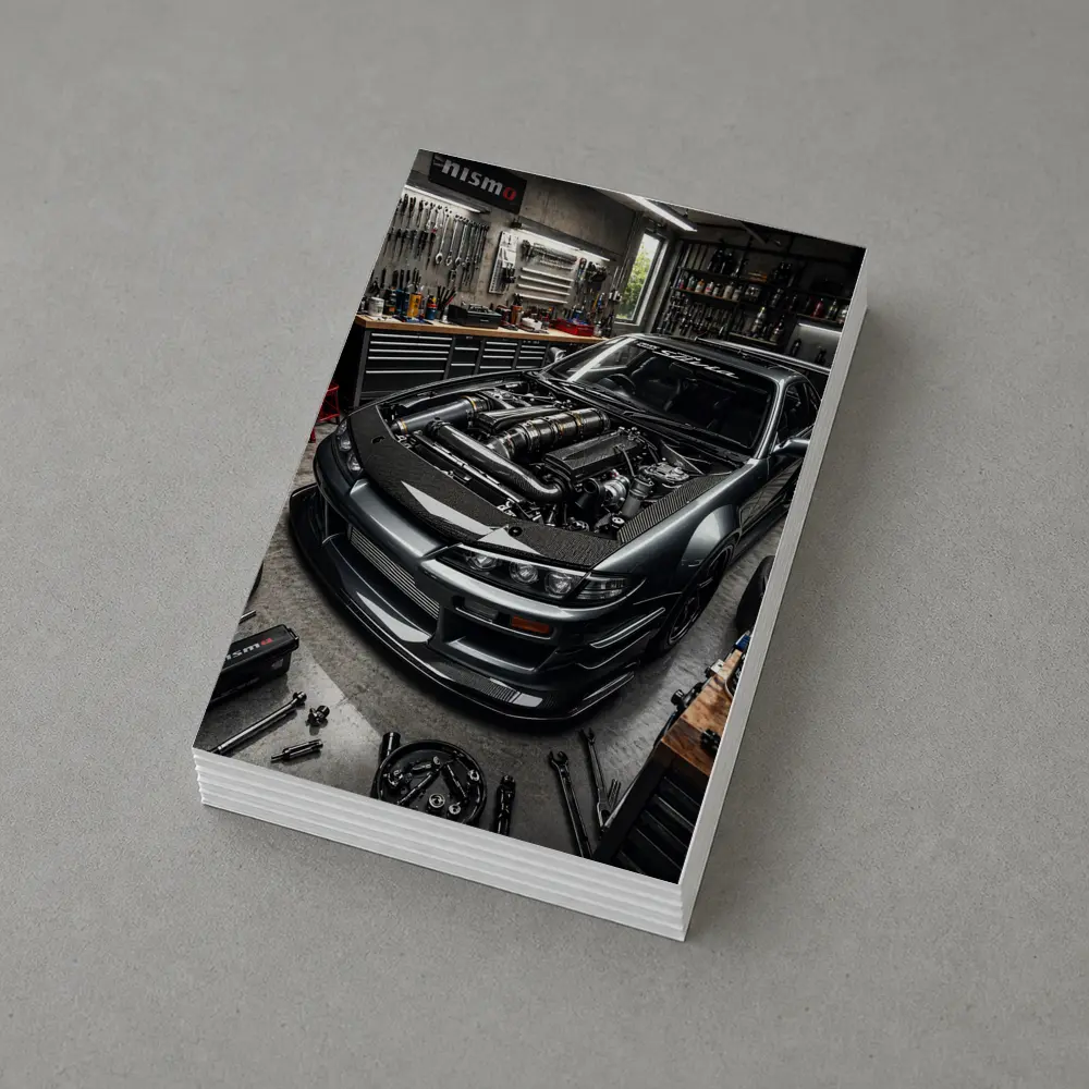 Nissan Silvia S14 Open Hood Garage Build – Postcards