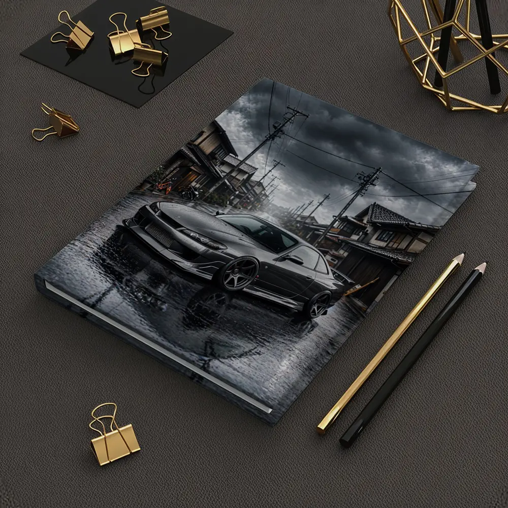 Nissan Silvia S15 Rainy Japanese Street – Notebooks