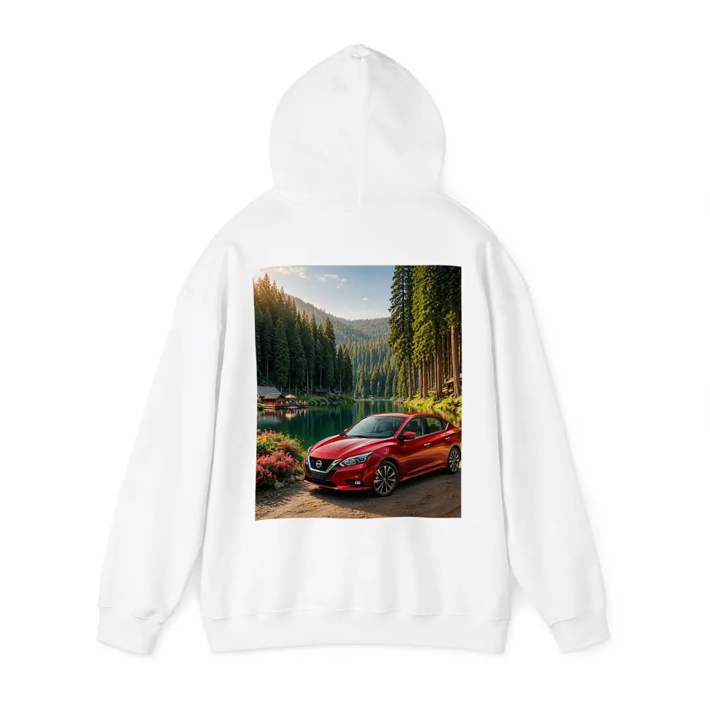 Nissan Sentra Red Sedan By Forest Lake – Hoodies
