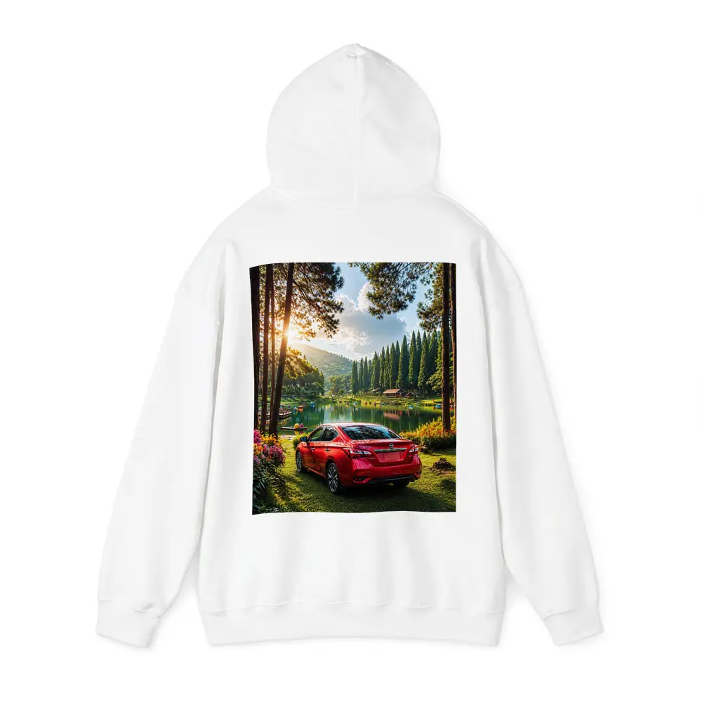 Nissan Sentra Red Sedan by Forest Lake – Hoodies