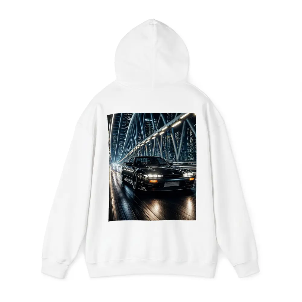 Nissan Silvia Black Night City Bridge – Hoodies