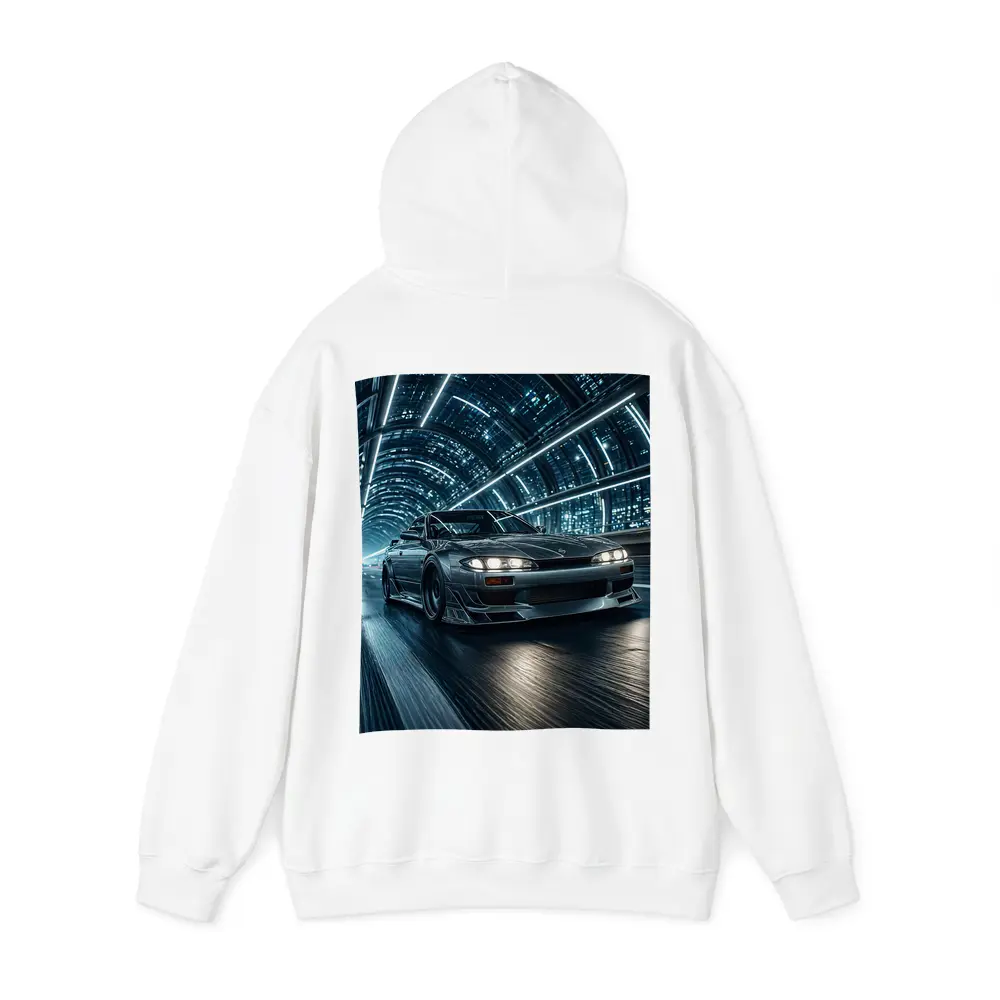 Nissan Silvia Night Tunnel Neon Drive – Hoodies