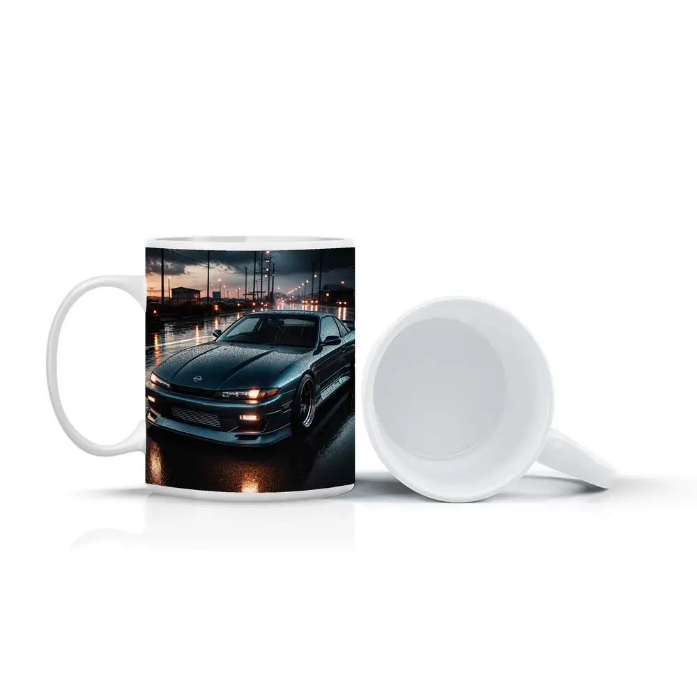 Nissan Silvia S13 Wet Street Night – Mugs