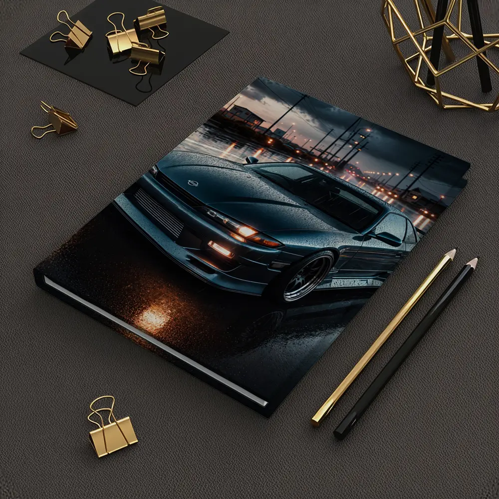 Nissan Silvia S13 Wet Street Night – Notebooks