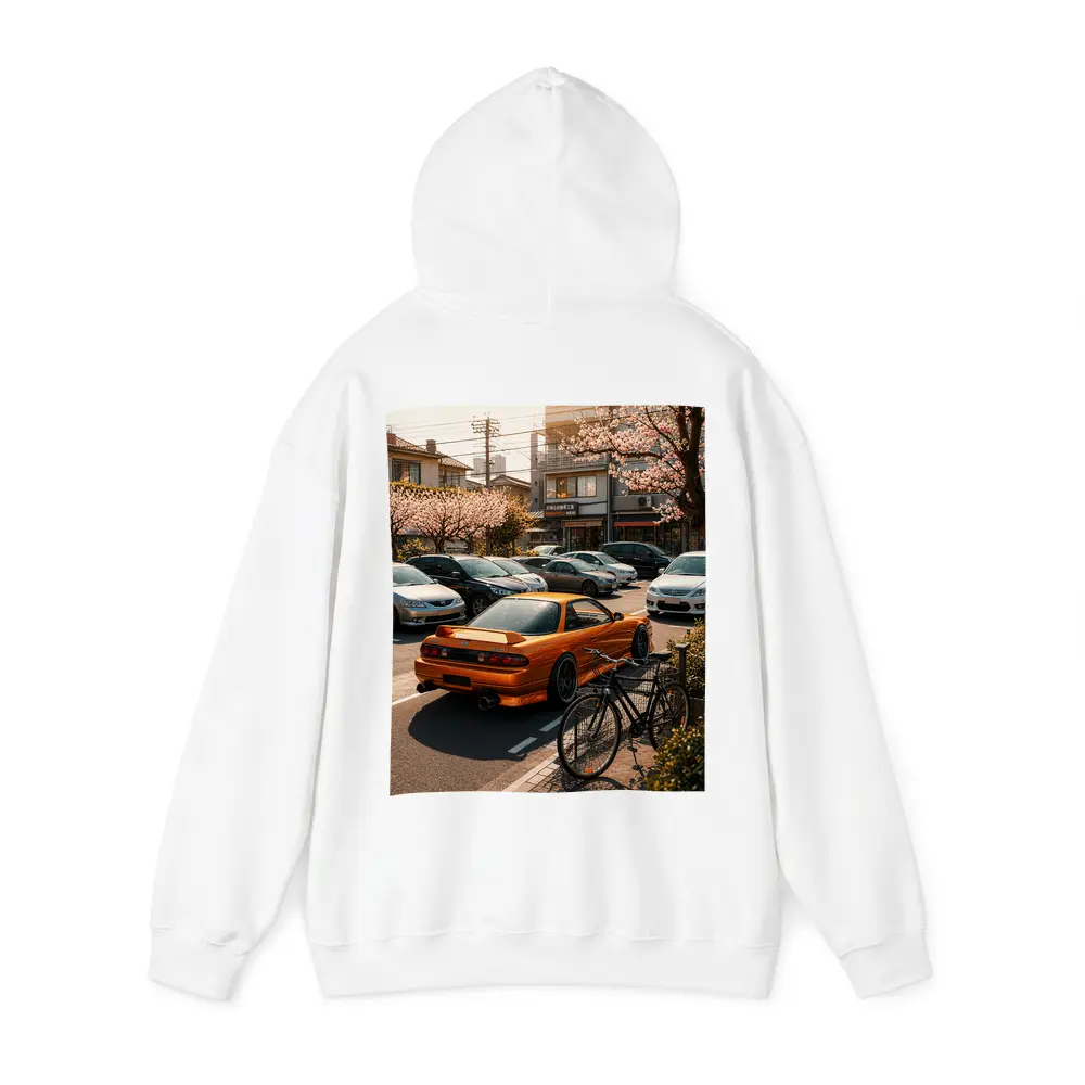 Nissan Silvia Orange JDM Japan Street Scene – Hoodies