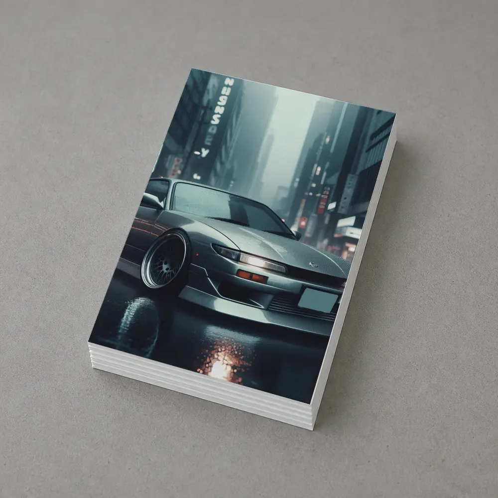 Nissan Silvia S13 Rainy City Street – Postcards