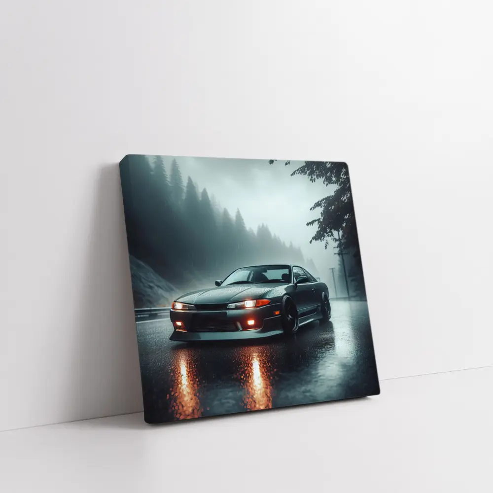 Nissan Silvia S13 Rainy Forest Road – Wall Art