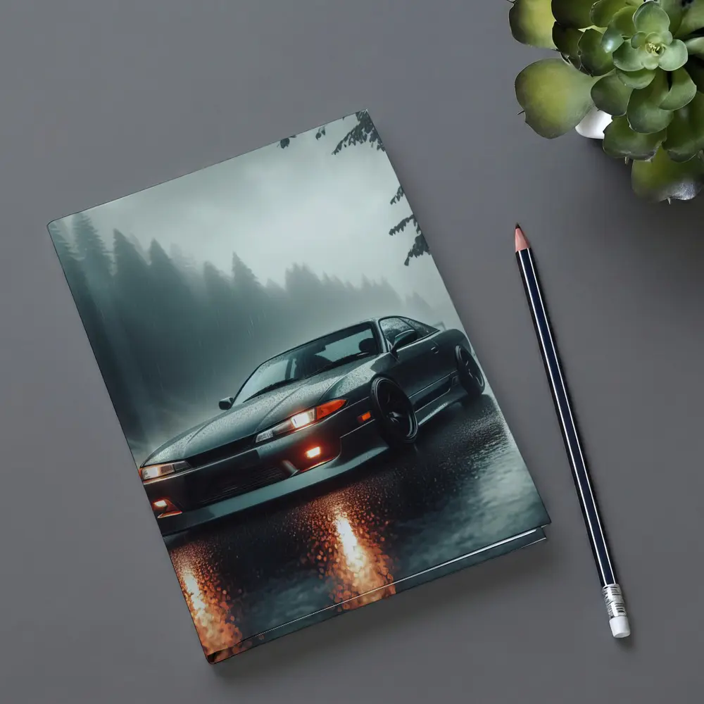 Nissan Silvia S13 Rainy Forest Road – Notebooks