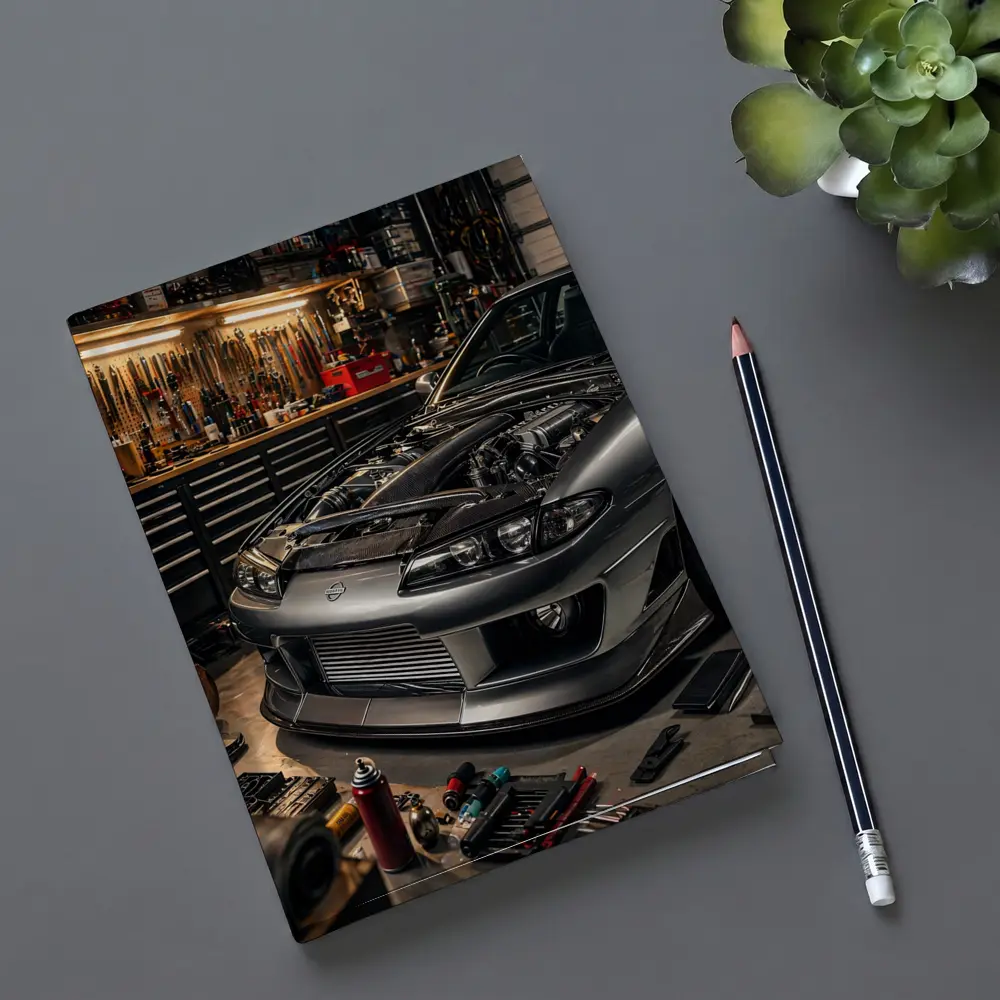 Nissan Silvia S14 Open Hood Garage – Notebooks