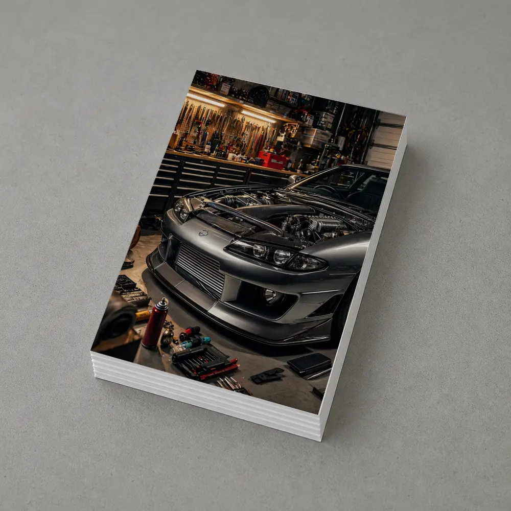 Nissan Silvia S14 Open Hood Garage – Postcards