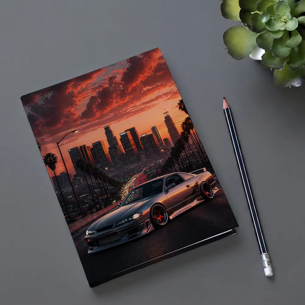 Nissan Silvia S14 Los Angeles Sunset Skyline – Notebooks