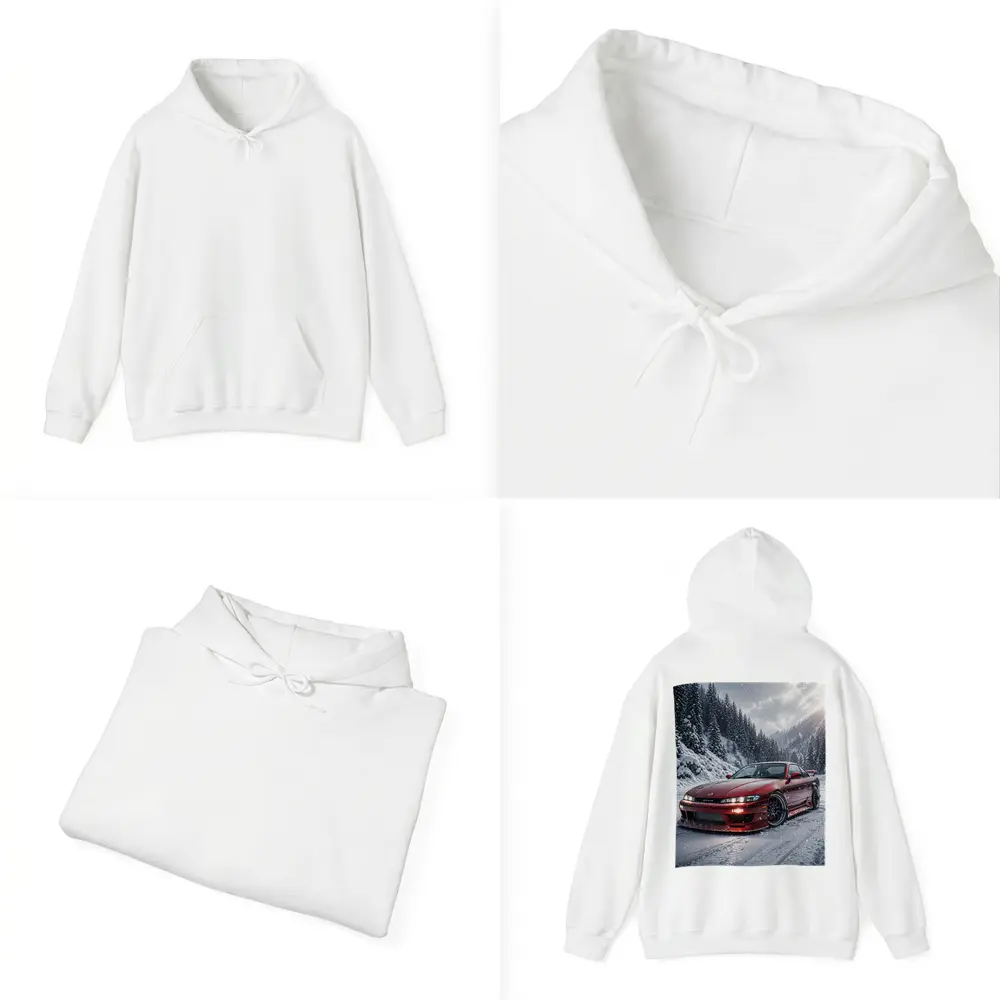 Nissan Silvia S14 Red Snow Forest – Hoodies