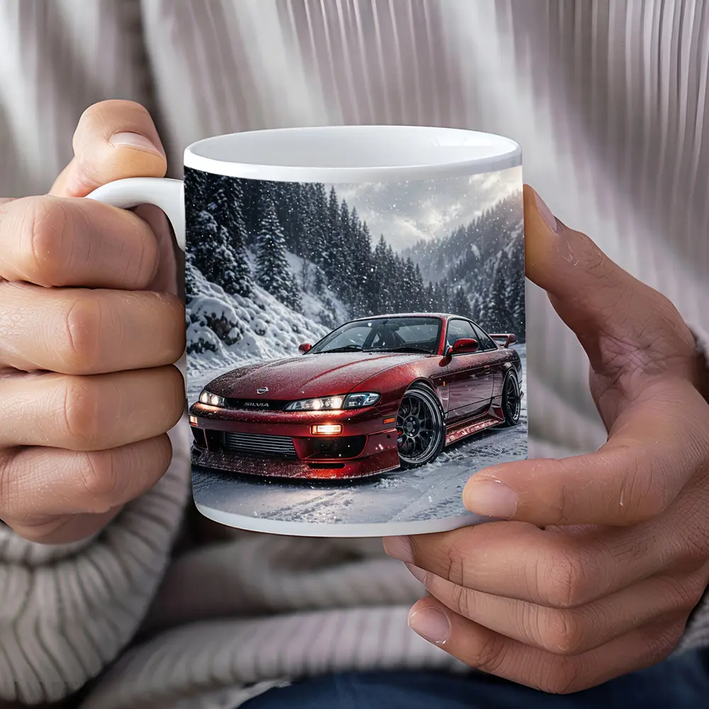Nissan Silvia S14 Red Snow Forest – Mugs
