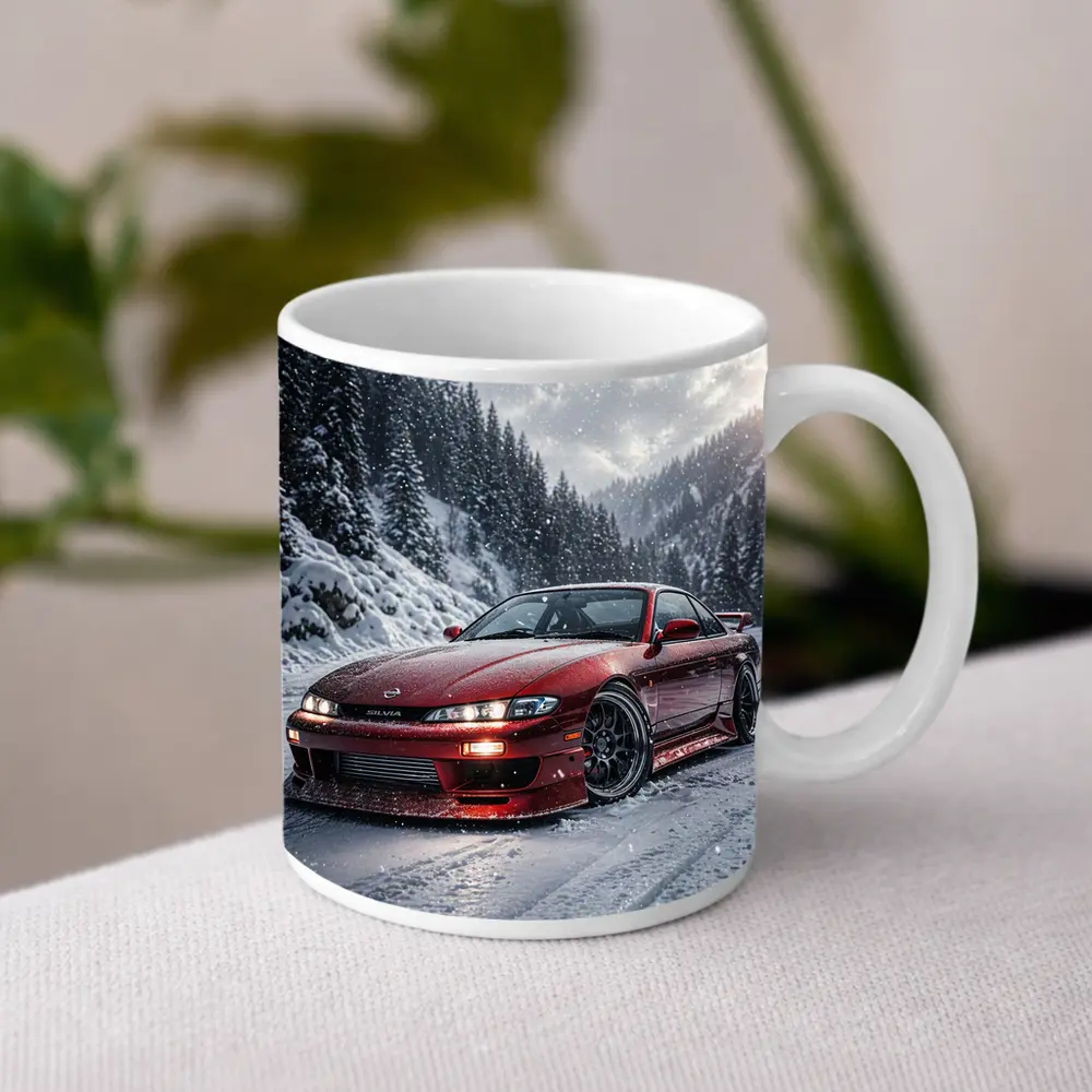 Nissan Silvia S14 Red Snow Forest – Mugs