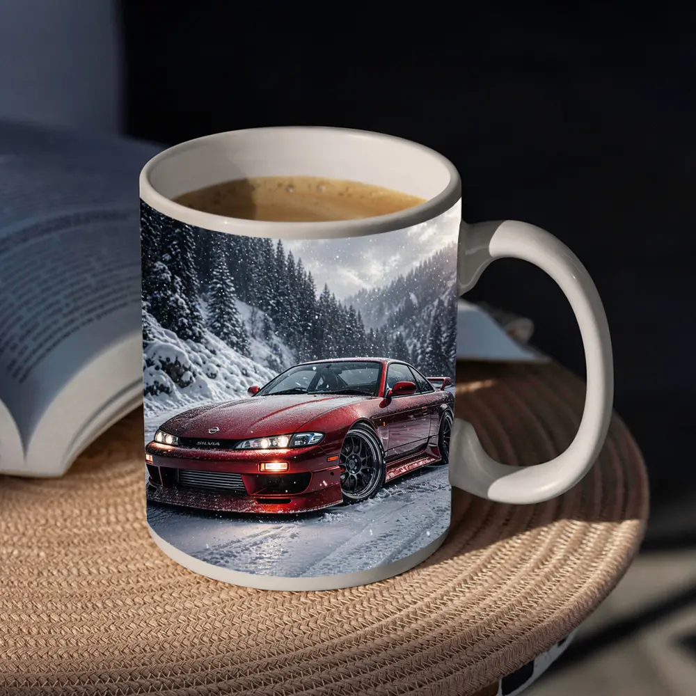 Nissan Silvia S14 Red Snow Forest – Mugs