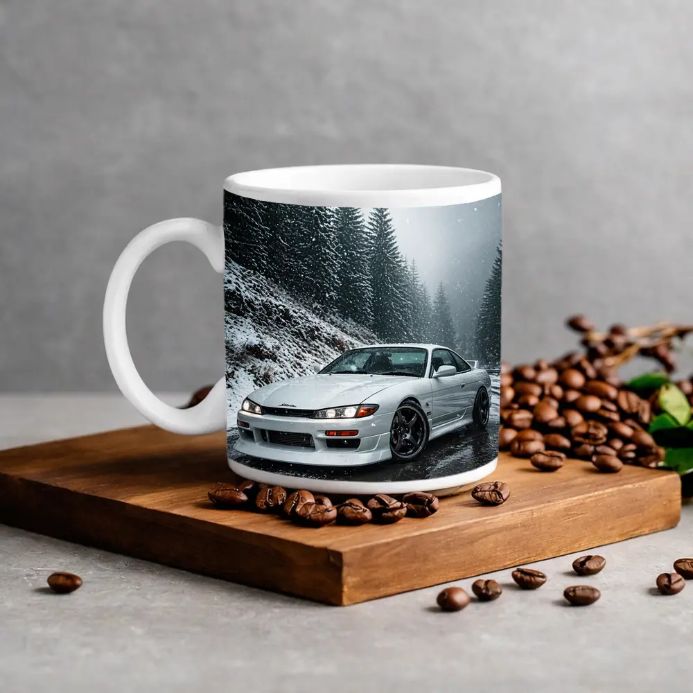 Nissan Silvia S14 Snowy Forest Road – Mugs