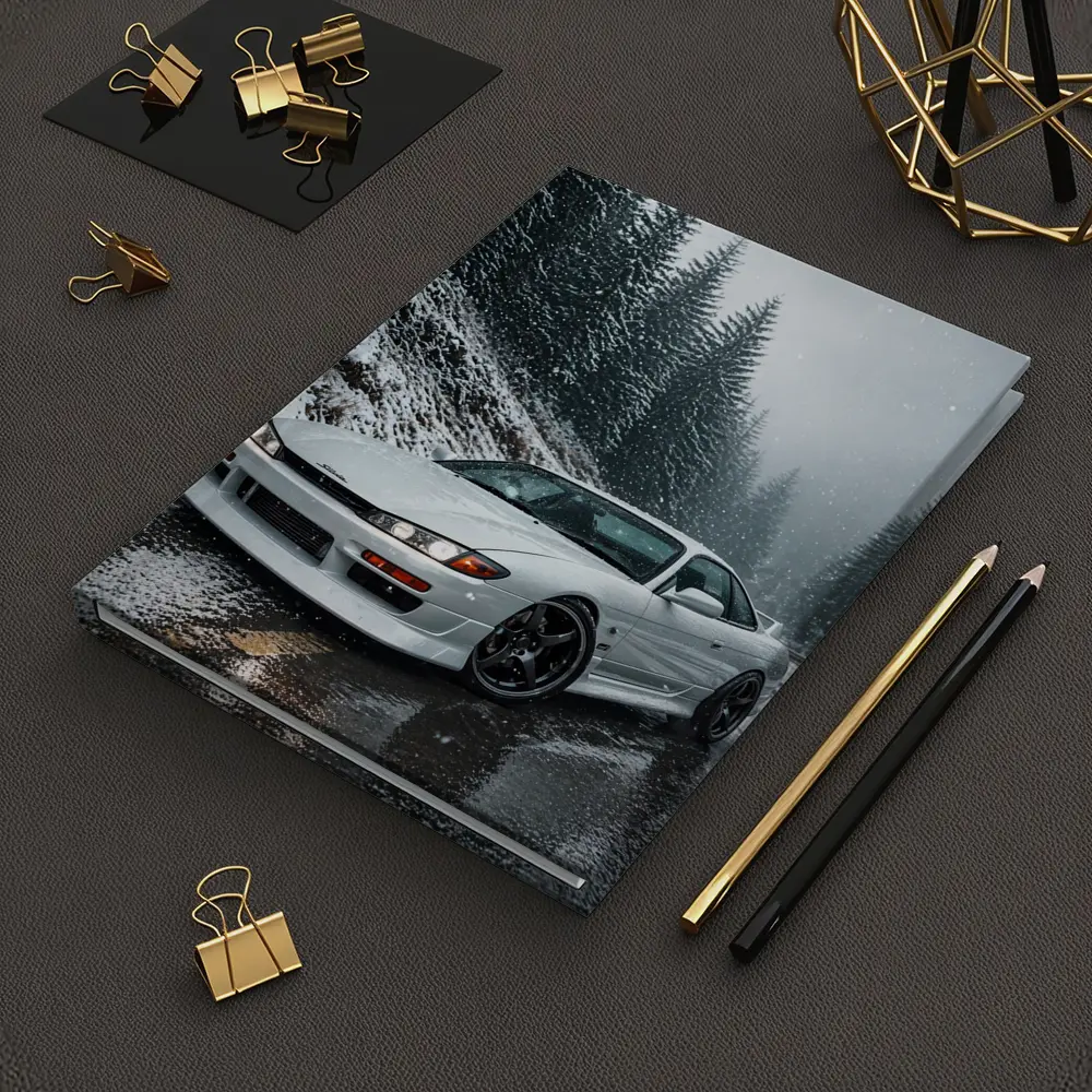 Nissan Silvia S14 Snowy Forest Road – Notebooks