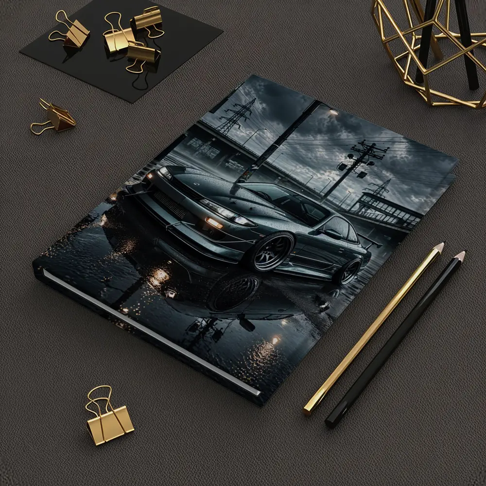 Nissan Silvia S14 Rainy Urban Night Scene – Notebooks