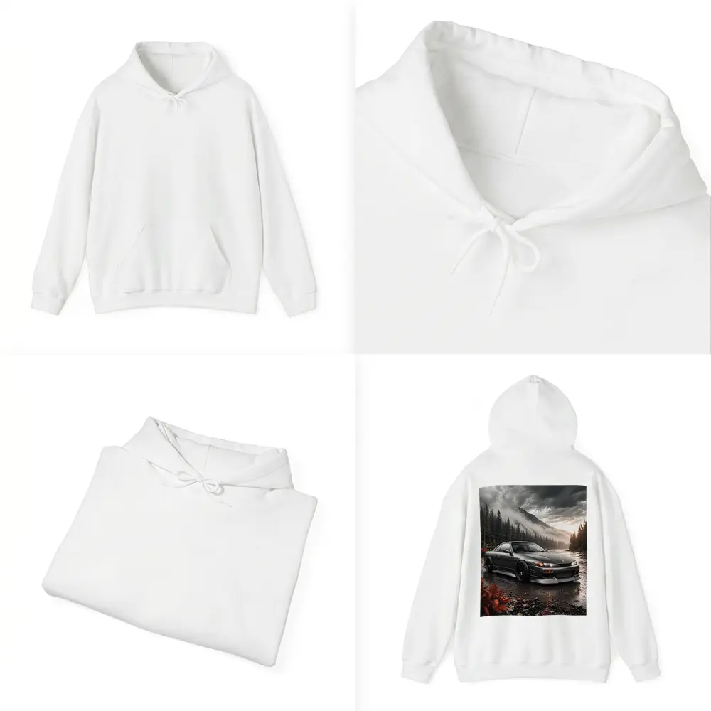Nissan Silvia S14 Moody Mountain Forest Scene – Hoodies