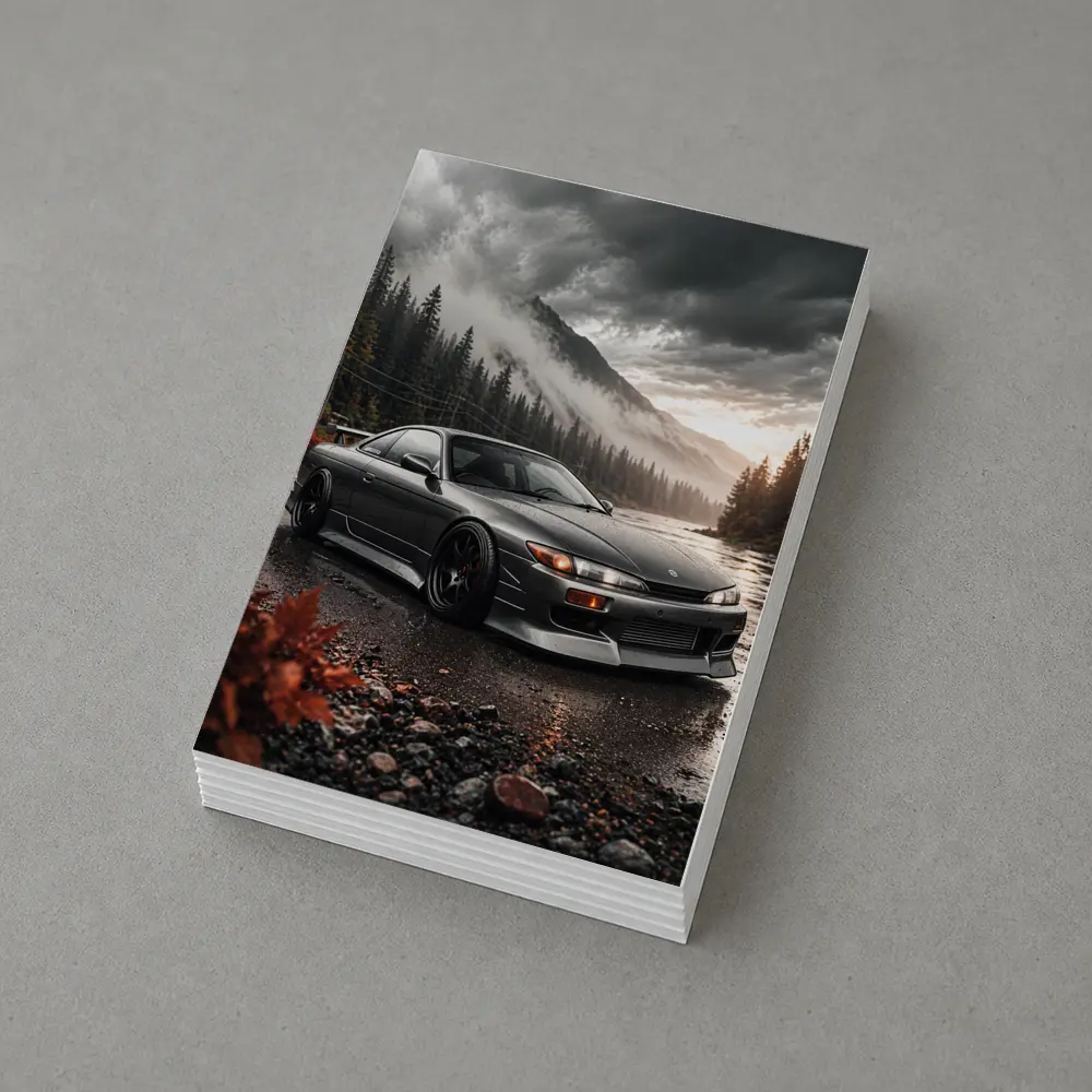 Nissan Silvia S14 Moody Mountain Forest Scene – Postcards